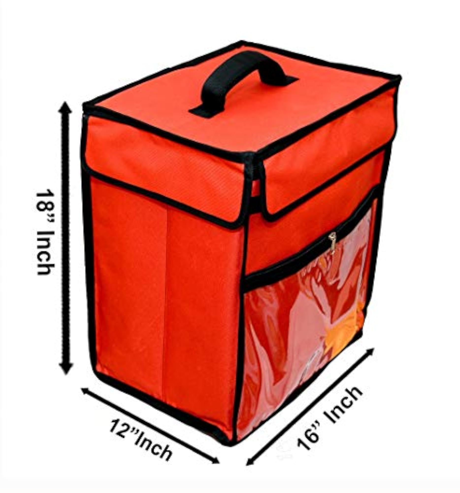 Insulated Hot/Cold Red Delivery Backpack, 58 LTR